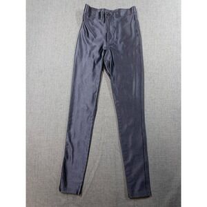American Apparel Navy Blue Disco Pants High Waist Metallic Leggings XS RSAN300